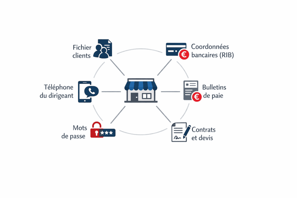 cybersécurité : les données sensibles d'une entreprise